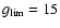 $g_{\rm lim}=15$