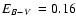 $\mbox{$E_{B-V}$ }=0.16$