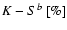 $K-S^b ~ [\%]$
