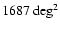 $1687 ~{\rm deg}^2$