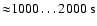 ${\approx} 1000
\dots 2000~ \rm s$