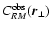 $C_{RM}^{\rm obs}(\vec{r}_\perp)$