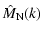 $\displaystyle %
\hat{M}_{\rm N}(k)$