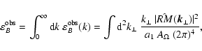 \begin{displaymath}%
\varepsilon_B^{\rm obs}= \int_0^{\infty} {\rm d}k ~\varepsi...
...ert\hat{{RM}}(\vec{k}_\perp)\vert^2}{a_1~A_{\Omega}~(2\pi)^4},
\end{displaymath}