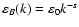$\varepsilon_B(k) = \varepsilon_0 k^{-s}$
