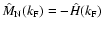 $\hat{M}_{\rm N}(k_{\rm
F}) = - \hat{H}(k_{\rm F})$