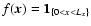 $f(\vec{x}) = \vec{1}_{\{0<x<L_x\}}$