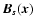 $\vec{B}_s(\vec{x})$