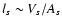 $l_s \sim V_s/A_s$