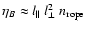 $\eta_{B} \approx l_\Vert ~
l_\perp^2~ n_{\rm rope}$