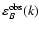 $\varepsilon_B^{\rm obs}(k)$