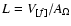 $L
= V_{[f]}/A_{\Omega}$