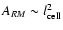 $A_{RM}\sim l_{\rm
cell}^2$