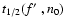 $t_{1/2}(f\hbox{$^\prime$ },n_{0})$
