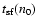 $t_{\rm sf}
(n_{0})$