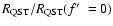$R_{\rm QST}/R_{\rm QST}(f\hbox {$^\prime $ }=0)$
