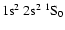 $\rm 1s^2~2s^2~ ^{1}S_{0}$