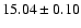 $15.04 \pm 0.10$