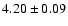 $4.20 \pm 0.09$