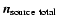 ${\vec n}_{\rm source~ total}$