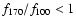 $f_{\rm 170}/f_{\rm 100}<1$