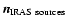 ${\vec n}_{\rm IRAS~ sources}$