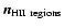 ${\vec n}_{\rm HII~regions}$