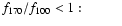 $\textstyle \parbox{3.0cm}{$f_{\rm 170}/f_{\rm 100}<1$ :}$