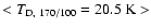 $<T_{{\rm D},~ 170/100}=20.5~{\rm K}>$
