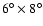 $6^\circ\times 8^\circ$