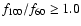 $f_{\rm 100}/f_{\rm 60}\ge 1.0$