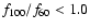 $f_{\rm 100}/f_{\rm 60}< 1.0$
