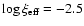 $\log
\xi_{\rm eff}=-2.5$