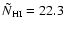 $\tilde{N}_{\rm HI}=22.3$
