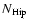 $N_{\rm Hip}$