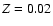 $Z~ {\rm = 0.02}$
