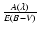 $\frac{A(\lambda)}{E(B-V)}$