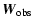 $\displaystyle \vec{W}_{\rm obs}$