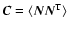 $\vec{C}=\langle\vec{N}\vec{N}^{\rm T}\rangle$