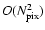 $O(N_{\rm pix}^2)$