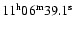 $11^{\rm h}06^{\rm m}39.1^{\rm s}$