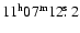 $11^{\rm h} 07^{\rm m} 12\hbox{$.\!\!^{\rm s}$ }2$