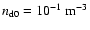 $n_{\rm d0} = 10^{-1}\ {\rm m}^{-3}$