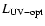 $L_{\rm UV-opt}$
