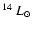 $^{\rm 14}~L_{\odot}$