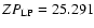 $ZP_{\rm LP}=25.291$