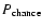 $P_{\rm chance}$