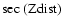$\sec\ ({\rm Zdist})$