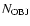 $N_{\rm {OBJ}}$