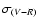 $\sigma_{(V-R)}$